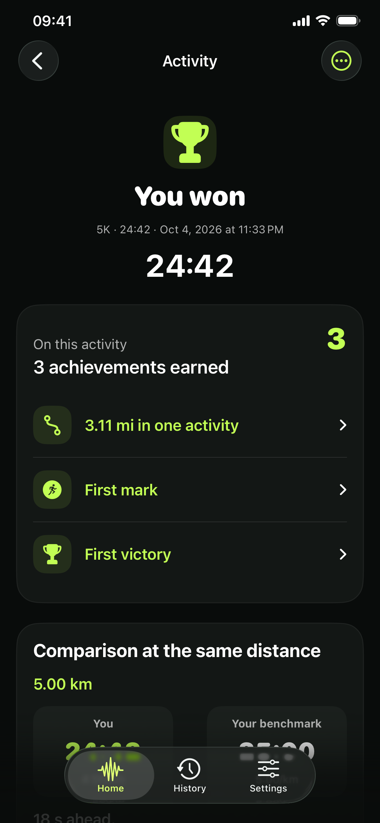 Real Ghost result: you won in 24 minutes and 42 seconds